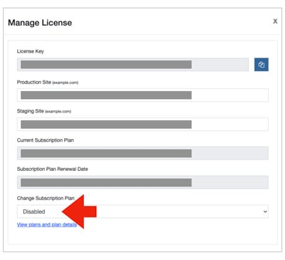 Disable license from Eniture Technology