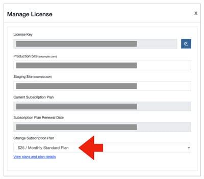 Update Eniture Technology subscription plan